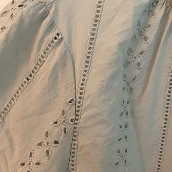 Universal Thread Eyelet Ruffle-neck Blouse - Picture 4 of 5